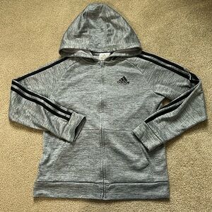 Adidas Boys Size M 10/12 Full Zip Up Hoodie
